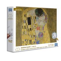 Quebra-cabeça Metalizado 1000 peças - Gustav Klimt O Beijo