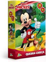 Quebra Cabeça Mickey e Pluto 60 Peças Toyster