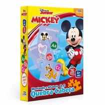 Quebra-Cabeça Mickey Montando o Alfabeto 26 Peças - 8019