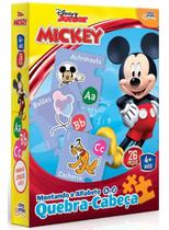 Quebra Cabeça Mickey Montando O Alfabeto De A a Z 26 Peças