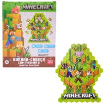 Quebra cabeca minecraft com formato 98 pecas caixa - leo&leo