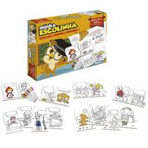 Quebra cabeça minha escolinha + histórias 16 peças - xalingo