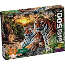 Quebra Cabeça Mini Puzzle 500 peças TIGRES Grow Quebra Cabeça Mini Puzzle 500 peças TIGRES Grow