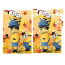 Quebra Cabeça Minions 19x27cm com 40 peças Quebra Cabeça Minions 19x27cm com 40 peças