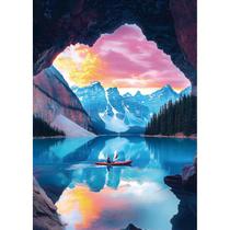 Quebra-cabeça MINIWAN Mountain Lake Landscape 1000 peças