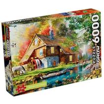 Quebra Cabeça Moinho no Outono 6000 Peças Grow 04598
