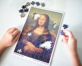 Quebra-cabeça Monalisa 150 peças Leonardo DaVinci 20x30cm Quebra-cabeça Monalisa 150 peças Leonardo DaVinci 20x30cm
