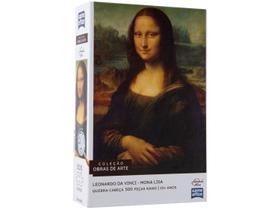 Quebra cabeça monalisa leonardo da vinci 500 peças 10 anos