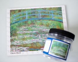 Quebra-cabeça Monet A ponte Japonesa 120 peças Quebra-cabeça Monet A ponte Japonesa 120 peças