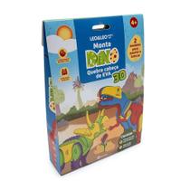 Quebra-Cabeça Montadino 3D Dino Oppbag c/ Artes Sortidas 2 Dinossauros de EVA Leonora - 10379