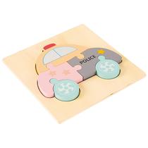 Quebra-cabeça: montagem de blocos de construção, educação infantil em 3D