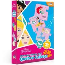 Quebra Cabeça Montando O Alfabeto De A A Z Princesa 8042 Quebra Cabeça Montando O Alfabeto De A A Z Princesa 8042