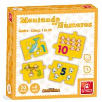 Quebra-Cabeça Montando os Números - Madeira - 8429 - Brincadeira De Criança Quebra-Cabeça Montando os Números - Madeira - 8429 - Brincadeira De Criança