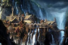 Quebra-cabeça Moruska Fantasy Waterfall Castle 1000 peças