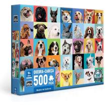 Quebra Cabeça Mosaico de Cachorros 500 Peças Toyster