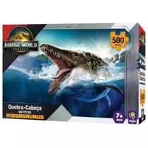 Quebra Cabeça Mosassauro Jurassic World Dinossauro 500 Peças