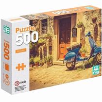 Quebra Cabeça Moto Scooter 500 Peças Puzzle Jogo Raciocínio Quebra Cabeça Moto Scooter 500 Peças Puzzle Jogo Raciocínio