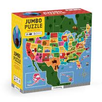 Quebra-cabeça Mudpuppy Map Of USA Jumbo 25 peças