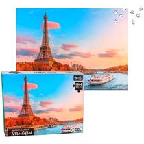 Quebra-Cabeça Muitas Peças Torre Eiffel 1000pc Ideal p Idoso