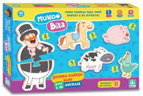 Quebra Cabeça Mundo Bita E Os Animais - NIG Brinquedos