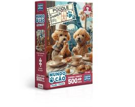 Quebra Cabeca - Mundo Cao - Poodle Franca - 500 Pecas TOYSTER