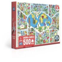 Quebra Cabeça Mundo das Flores -500 Peças Toyster