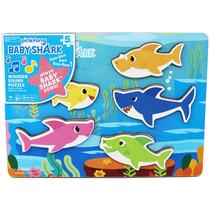 Quebra-Cabeça Musical de Madeira Baby Shark - Spin Master (2+ Anos)