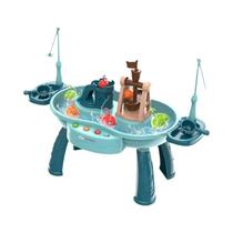 Quebra-cabeça Musical Giratório Magnético Elétrico Infantil Jogo De Pesca Montessori Brinquedo De