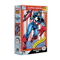 Quebra-cabeça Nano 500 peças - Capitão América - Marvel Quebra-cabeça Nano 500 peças - Capitão América - Marvel