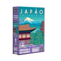 Quebra-Cabeça Nano 500 peças Postais do Mundo Japão Quebra-Cabeça Nano 500 peças Postais do Mundo Japão