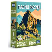 Quebra-cabeça Nano 500 Peças Postais Mundo Peru-Machu Picchu