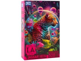 Quebra-cabeça Nano 500 Peças PUZZLE - Jaguar Onça puzzle Neon - Toyster