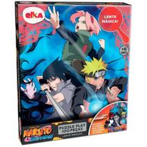 Quebra Cabeça Naruto 100 Peças com Lente Magica Puzzle