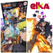 Quebra Cabeça Naruto Shippuden 200 Peças 2 Partes Elka Jogo Puzzle Ninja e Amigos Brinquedo Presente Oficial Original