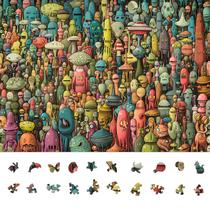 Quebra-cabeça Naturelish Dense Monster 1000 peças para adultos