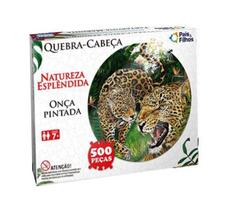 Quebra Cabeca Natureza Esplendida Onca Pintada 500 Pecas