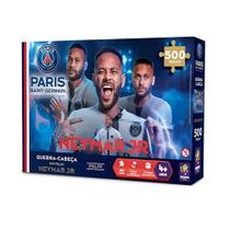 Quebra-Cabeça Neymar Jr. 500 Peças Puzzle, Desafie-se e Monte Coleção PSG Mimo Toys - 2313