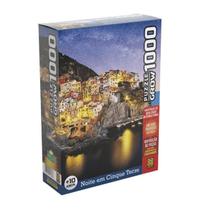 Quebra Cabeça Noite Em Cinque Terre 1000 Peças Grow