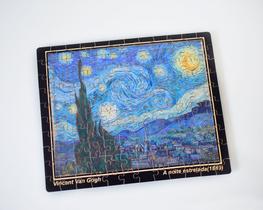 Quebra-cabeça Noite Estrelada Van Gogh 120 peças 20x25cm