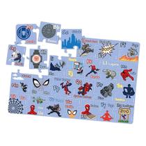 Quebra-Cabeça Novo Papel Disney Marvel Spider-Man Montando o Alfabeto 26 Peças