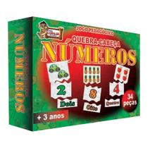 Quebra-Cabeça Números Português - 34 Peças