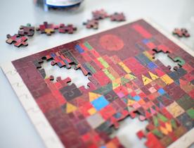 Quebra-cabeça O castelo e o Sol 120 peças de Paul Klee