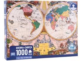 Quebra Cabeça O Novo Mapa Do Mundo 1000 Peças 2763 - toyster
