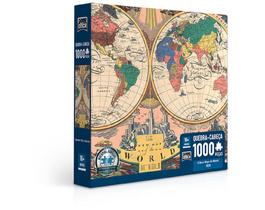Quebra Cabeça O Novo Mapa Do Mundo 1000 Peças 2763 - toyster