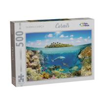 Quebra-Cabeça Oceano Corais - 500 peças - Pais & Filhos Quebra-Cabeça Oceano Corais - 500 peças - Pais & Filhos