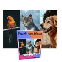 Quebra-cabeça Olhar Animal de 300 peças em mdf