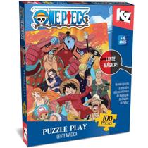 QUEBRA-CABEÇA ONE Piece Puzzle PLAY 100 Peças com Lente Mágica