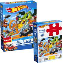 Quebra Cabeça Original 48 Peças Gigantes Hot Wheels