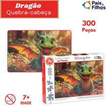 Quebra Cabeça Pais e Filhos Dragão 300 Peças Ref:793400