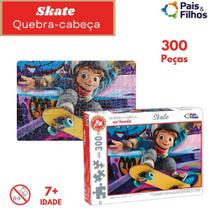 Quebra Cabeça Pais E Filhos Skate 300 Peças Ref:793403